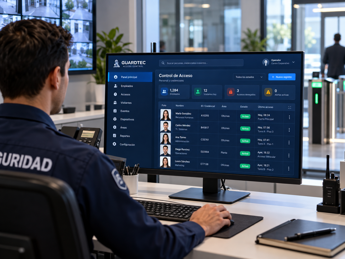Gestión centralizada de control de acceso